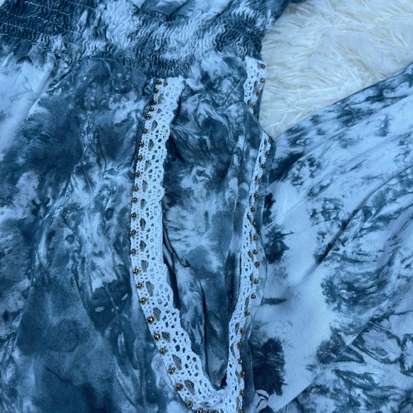 Stylish Gray Tie-Dye Women's Jumpsuit - Picture 7 of 8